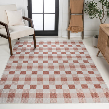 Darcy Traditional Geometric Bold Gingham Area Rug